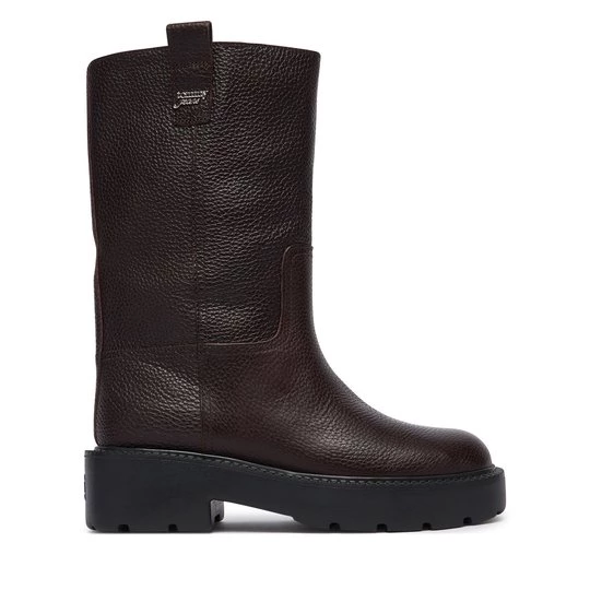 Obrázek produktu Kozačky Tommy Jeans Tjw Tubular Mid Boots EN0EN03111 Tmavě hnědá