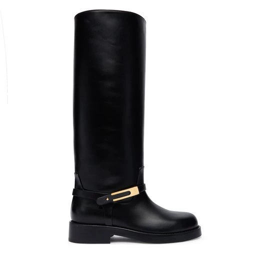 Obrázek produktu Kozačky ve vojenském stylu Elisabetta Franchi SA-57B-56E2-V1050 Černá