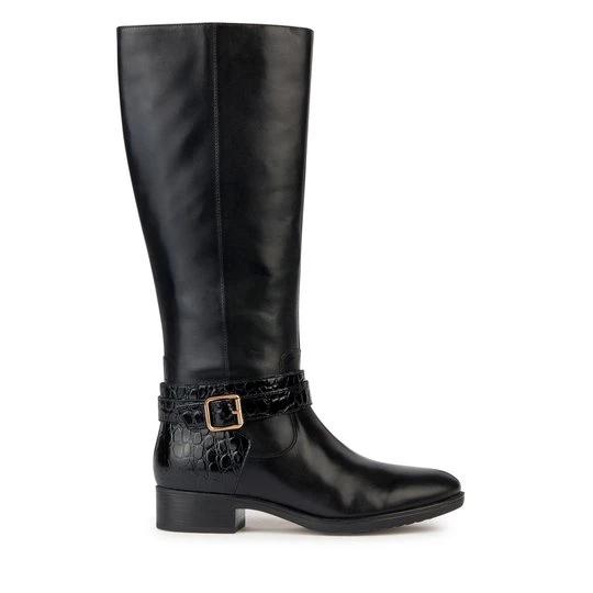 Obrázek produktu Kozačky ve vojenském stylu Geox D Felicity D36G1A 04340 C9999 Černá