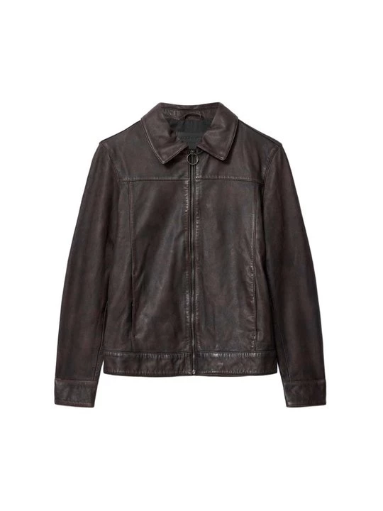 Obrázek produktu Kožená bunda AllSaints bordeaux
