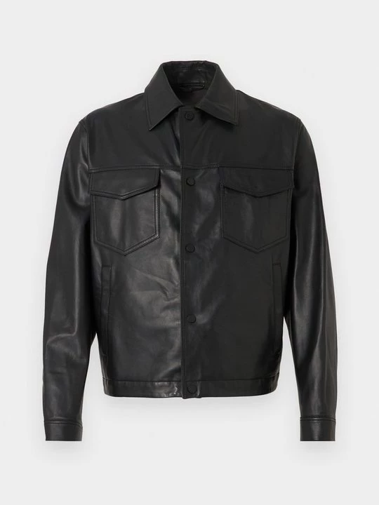 Obrázek produktu Kožená bunda Emporio Armani černá