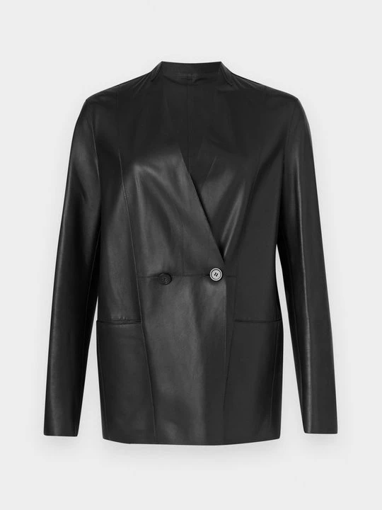 Obrázek produktu Kožená bunda Emporio Armani černá