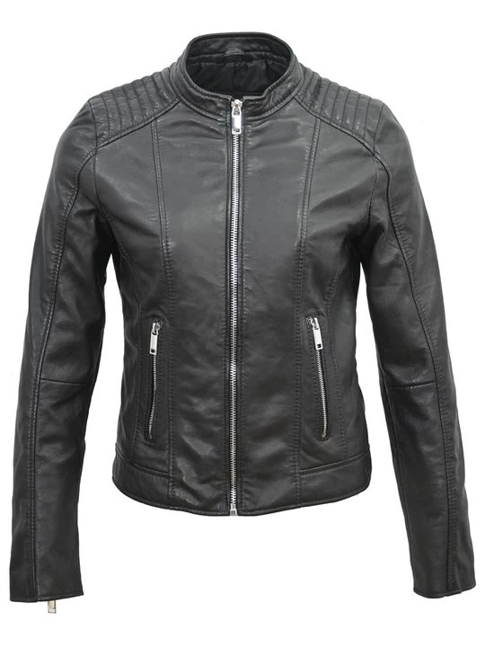 Obrázek produktu Kožená bunda Lee Cooper černá