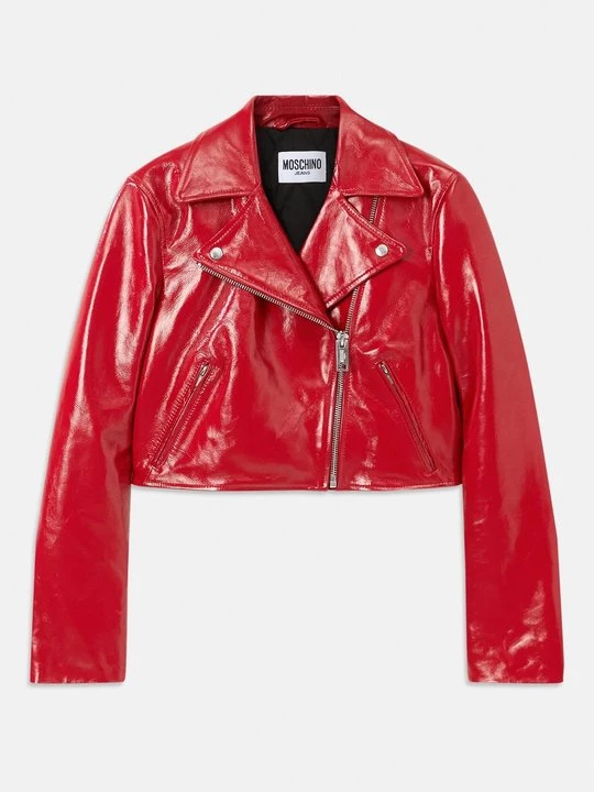 Obrázek produktu Kožená bunda MOSCHINO červená