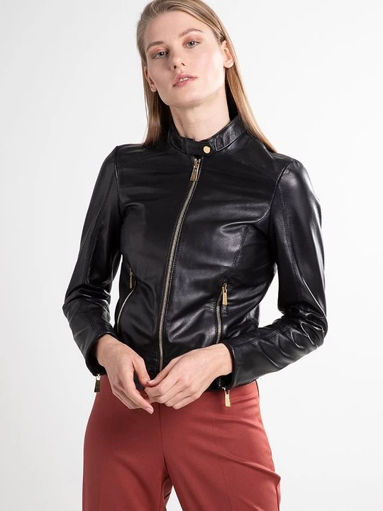 Obrázek produktu Kožená bunda Trussardi černá
