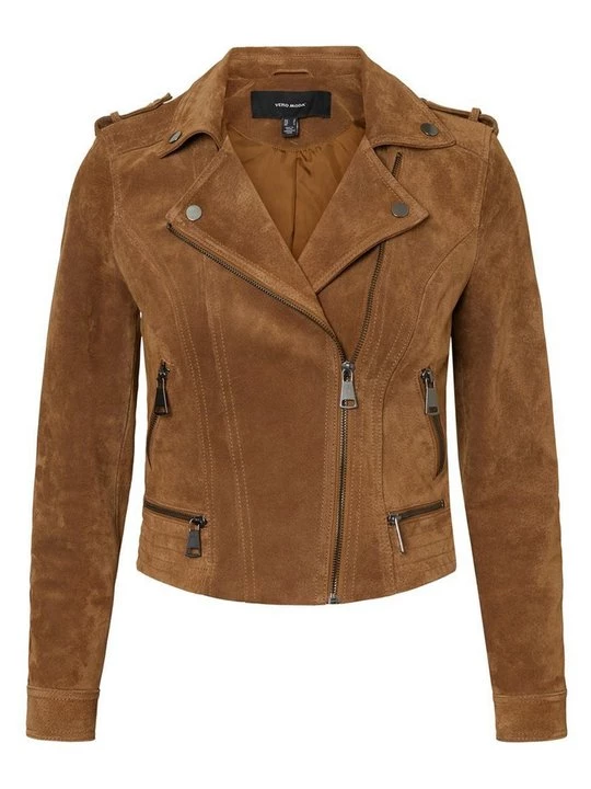 Obrázek produktu Kožená bunda Vero Moda světle hnědá
