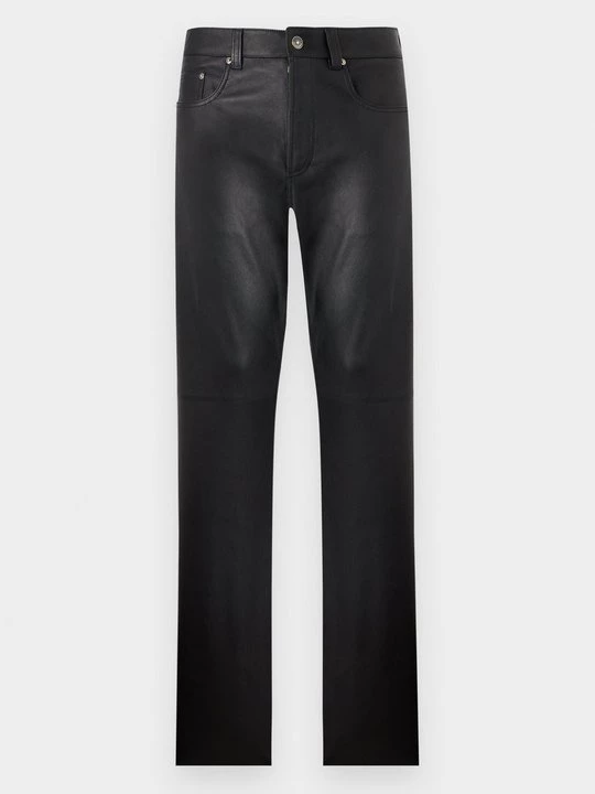 Obrázek produktu Kožené kalhoty Versace černá