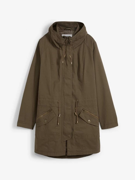 Obrázek produktu Krátká bavlněná parka se stojáčkem, vypasovaná BonPrix