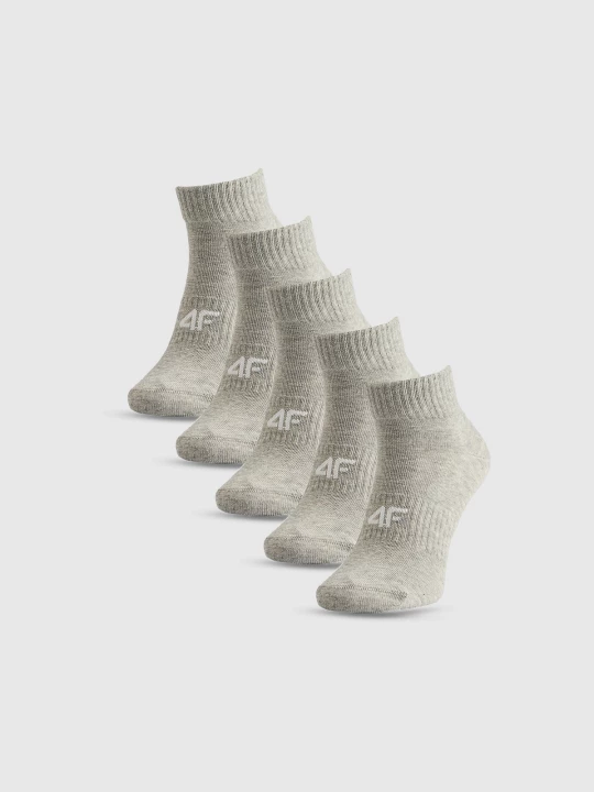 Obrázek produktu Krátké ponožky (5-pack) dámské - šedé 4F