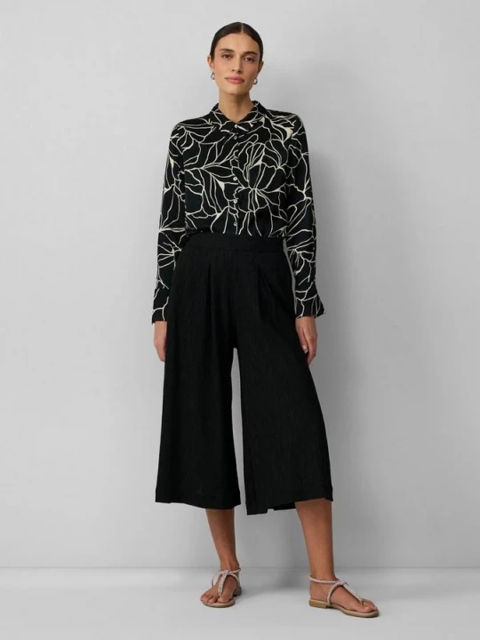 Obrázek produktu Křiklavé culottes s elastickou vsadkou s.Oliver černá