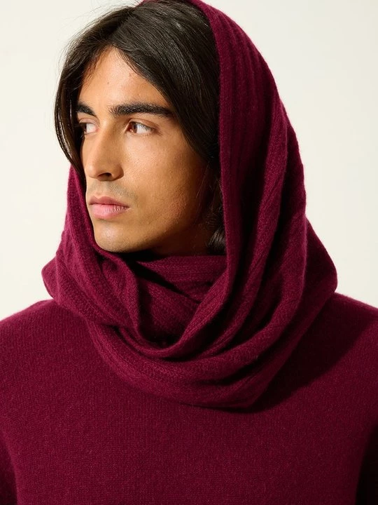 Obrázek produktu Kruhová šála AUTHENTIC CASHMERE bordó