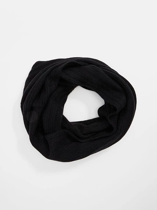 Obrázek produktu Kruhová šála AUTHENTIC CASHMERE melírovaná antracitová
