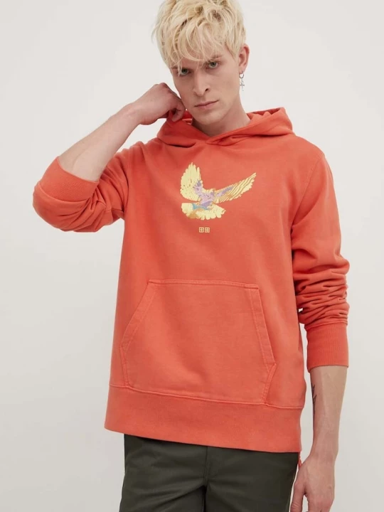 Obrázek produktu KSUBI Bavlněná mikina KSUBI flight kash hoodie oranžová