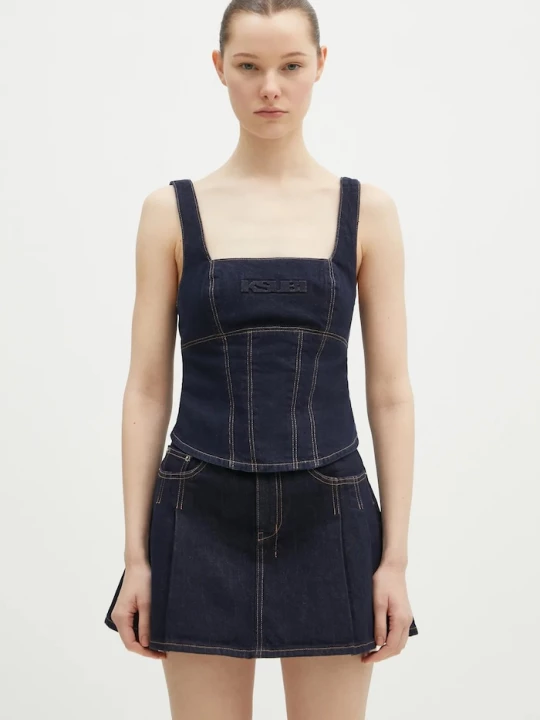 Obrázek produktu KSUBI Džínová blůza KSUBI Hera Bustier Zenith Pop námořnická modř