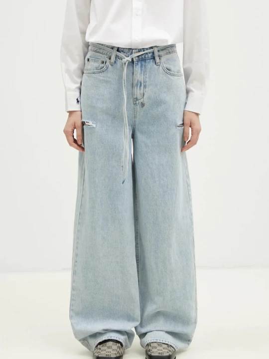 Obrázek produktu KSUBI Džíny KSUBI Baggy Jean Rollin Kut Out modrá