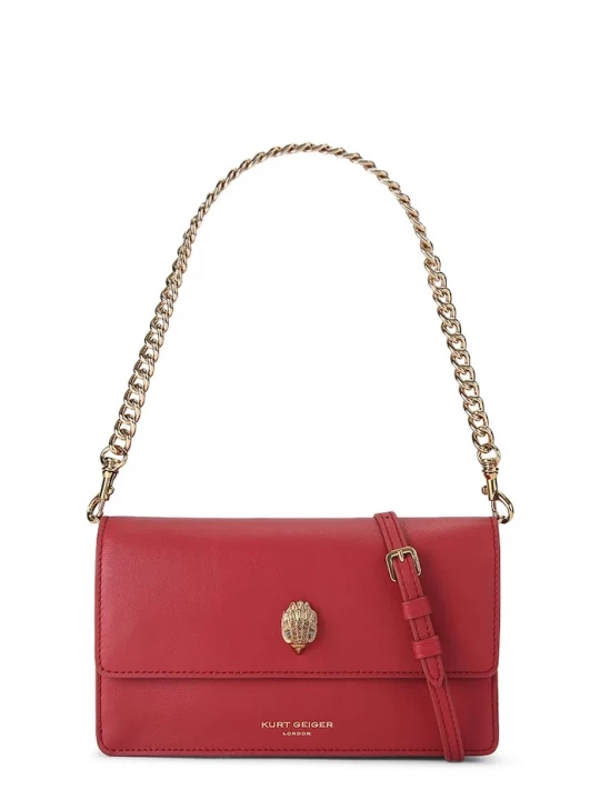 Obrázek produktu Kurt Geiger London crossbody kabelka dámská kožená SLOANE červená