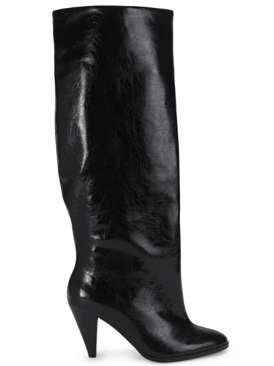 Obrázek produktu Kurt Geiger London kozačky nad kolena dámské semišové Lambeth Boot Slouchy černá