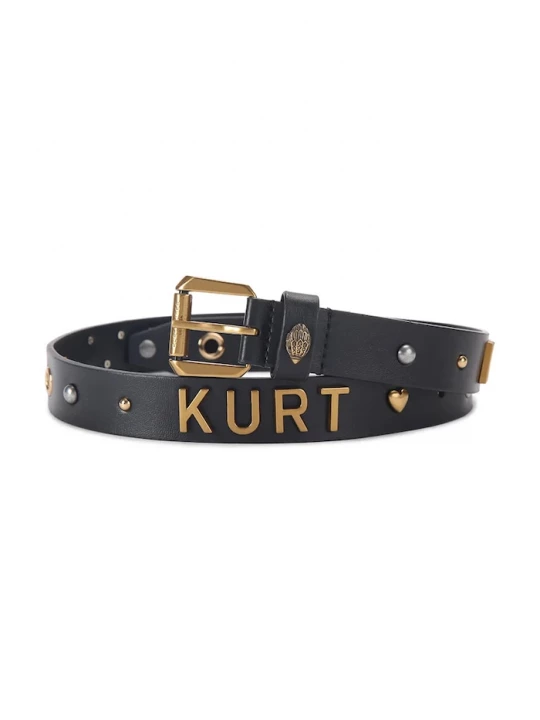 Obrázek produktu Kurt Geiger London Kožený pásek Kurt Geiger London černá