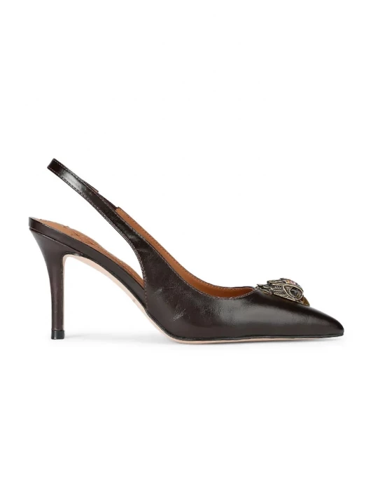 Obrázek produktu Kurt Geiger London Lodičky kožené Belgravia High Sling Brown černá