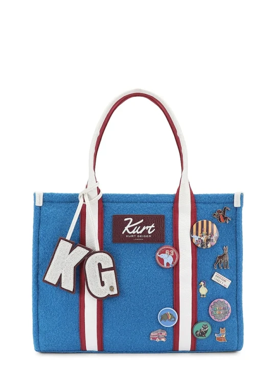 Obrázek produktu Kurt Geiger London nákupní taška dámská z kombinovaných materiálů modrá