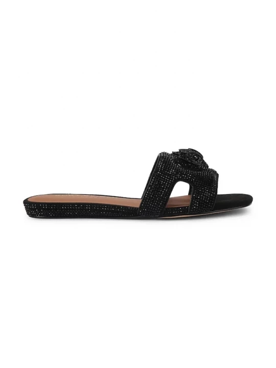Obrázek produktu Kurt Geiger London pantofle na plochém podpatku dámské Eagle Cut Out Flat Sdl černá