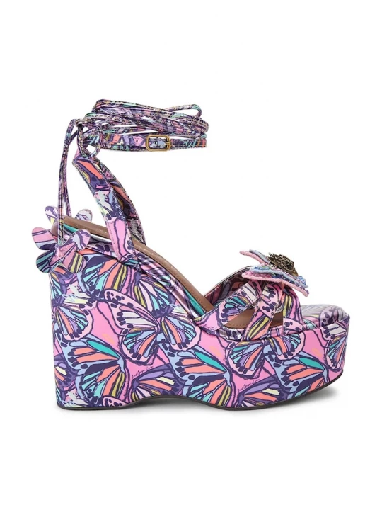Obrázek produktu Kurt Geiger London sandály na klínku Butterfly Ankle Tie Wedge