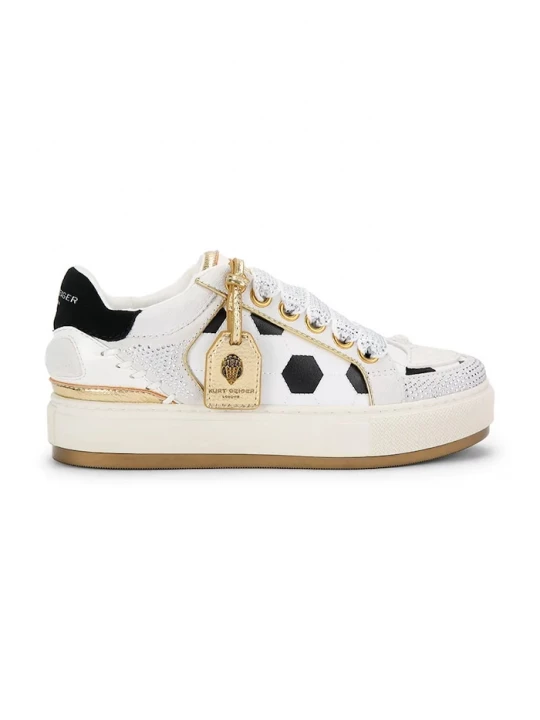 Obrázek produktu Kurt Geiger London Southbank Footy White / Blk sneakers boty dětské kožené