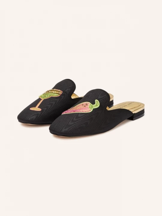 Obrázek produktu Kurt Geiger Pantofle S Ozdobnými Kameny černá / růžová / světle zelená