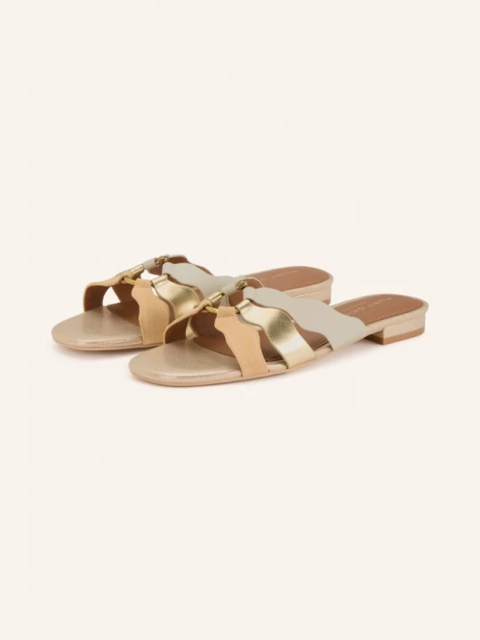 Obrázek produktu Kurt Geiger Pantofle Sun Wave zlatá / béžová