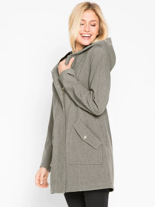 Obrázek produktu Kurtka parka softshell z kapturem BonPrix szary