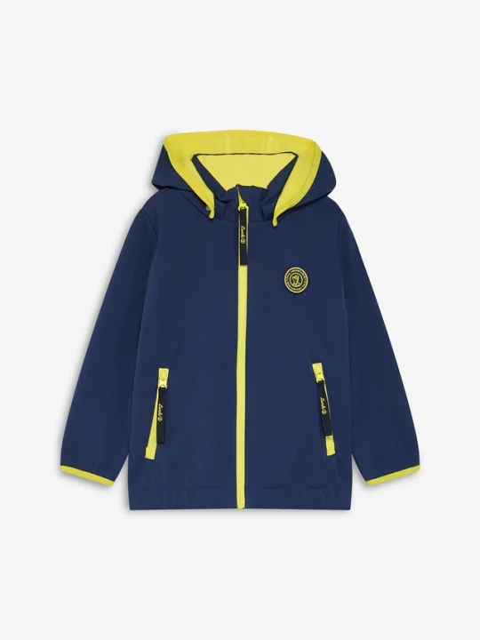 Obrázek produktu Kurtka softshell marki Lurchi z kontrastowymi detalami, hydrofobowa BonPrix niebieski