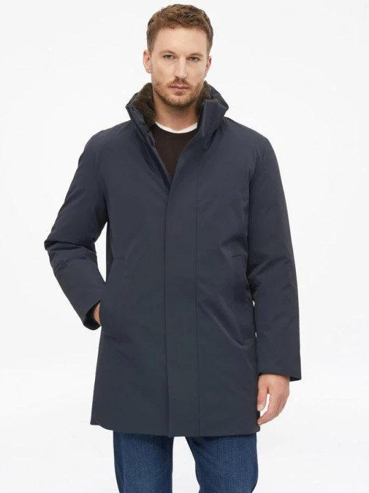 Obrázek produktu Kvalitní parka s imitací kožešiny a výplní Thermore® s.Oliver modrá