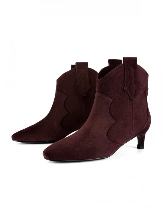 Obrázek produktu L37 HANDMADE SHOES Kotníkové boty 'TEXAS WIND' burgundská červeň