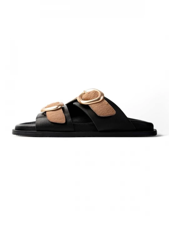 Obrázek produktu L37 HANDMADE SHOES Slipper 'STAY UNTIL TOMORROW' velbloudí