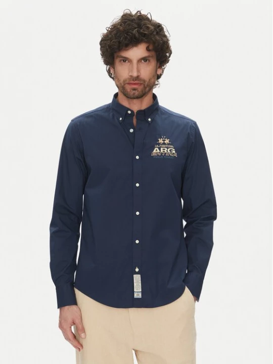 Obrázek produktu La Martina Košile Alfred MAC601 PP483 Tmavomodrá Regular Fit