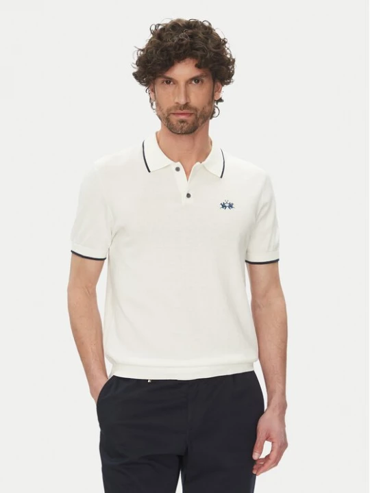 Obrázek produktu La Martina Polokošile Austin MAS001 YC041 Bílá Regular Fit