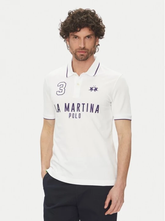 Obrázek produktu La Martina Polokošile Yeshayahu MAP320 PK001 Bílá Regular Fit