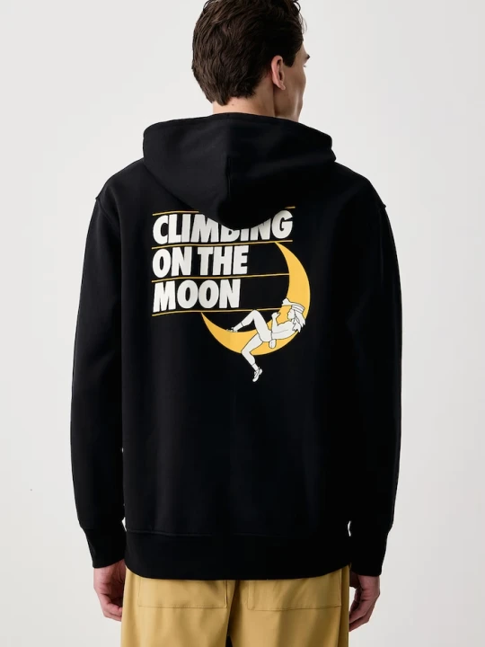 Obrázek produktu La Sportiva mikina s kapucí pánská s bavlnou Moon Rock černá