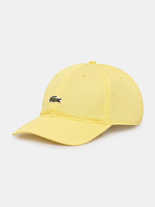 Obrázek produktu Lacoste baseballová čepice bavlněná žlutá