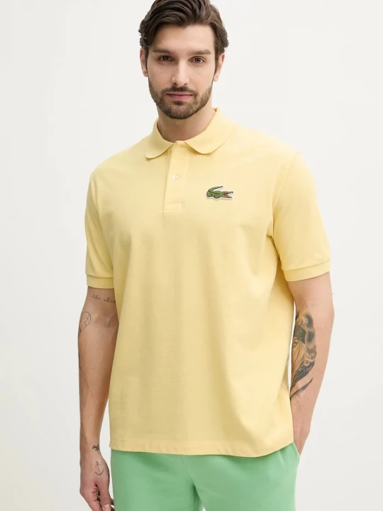 Obrázek produktu Lacoste Bavlněné polo tričko žlutá