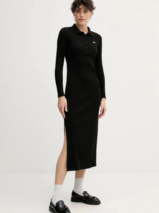 Obrázek produktu Lacoste Bavlněné šaty Lacoste černá