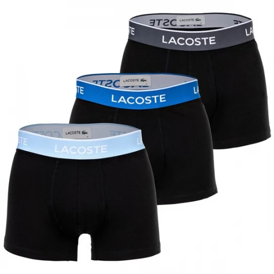 Obrázek produktu LACOSTE Boxerky  modrá / světlemodrá / tmavě šedá / černá