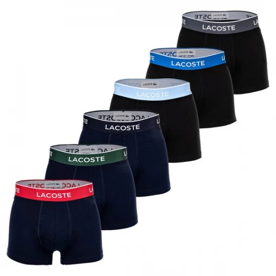 Obrázek produktu LACOSTE Boxerky modrá / zelená / červená / černá