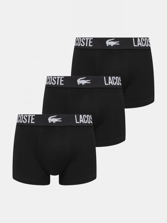 Obrázek produktu Lacoste boxerky pánské bavlněné elastanem 3-pack černá