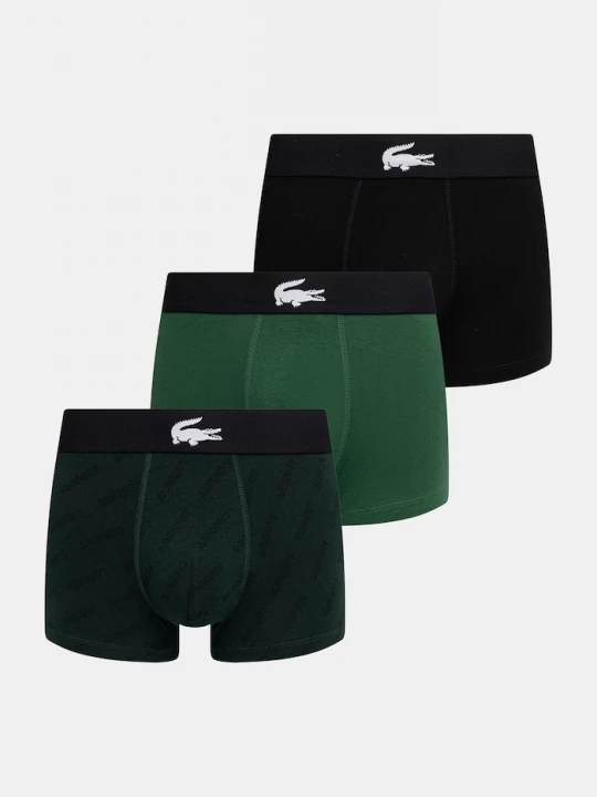 Obrázek produktu Lacoste boxerky pánské bavlněné s elastanem 3-pack černá