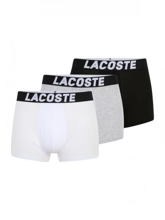 Obrázek produktu LACOSTE Boxerky šedý melír / černá / bílá