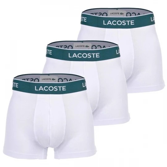 Obrázek produktu LACOSTE Boxerky  světle šedá / tmavě zelená / bílá