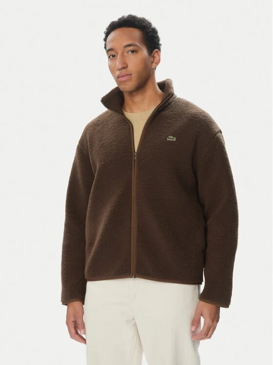 Obrázek produktu Lacoste Fleecová mikina BH8672 Tmavě hnědá Regular Fit