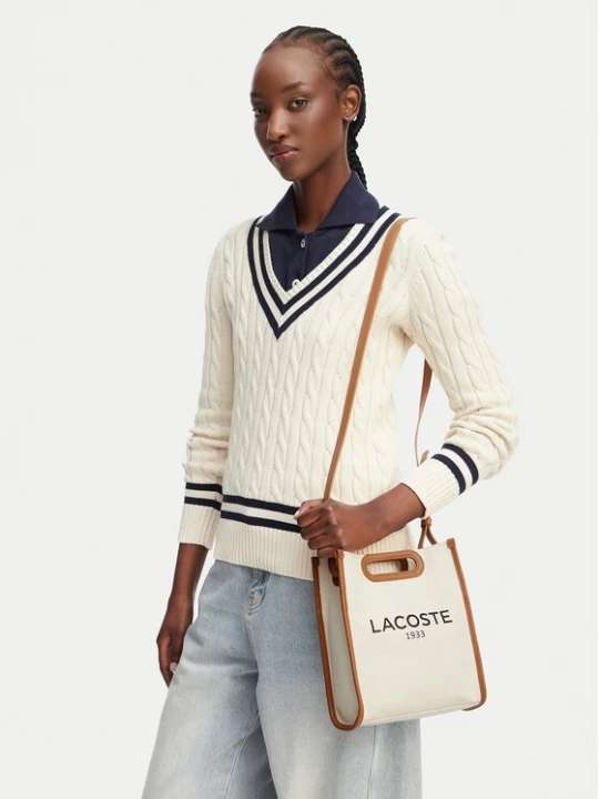 Obrázek produktu Lacoste Kabelka Small Heritage Canvas Tote NF5232TD Krémová
