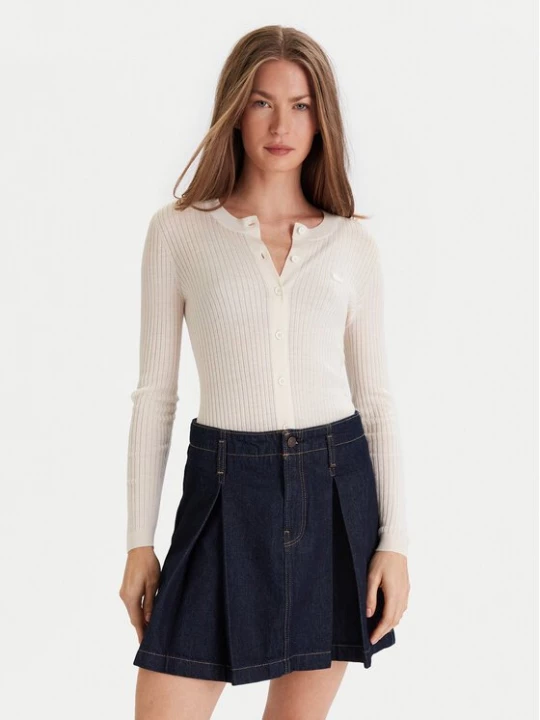 Obrázek produktu Lacoste Kardigan AF4141 Écru Slim Fit Krémová